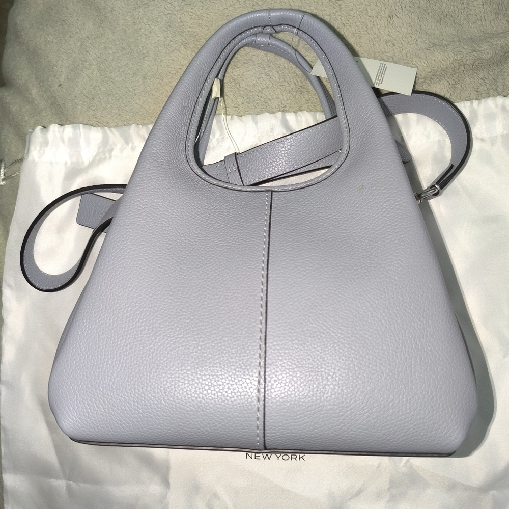Coach Lana 23 Grey/Blue Leather RARE - Picture 5 of 12